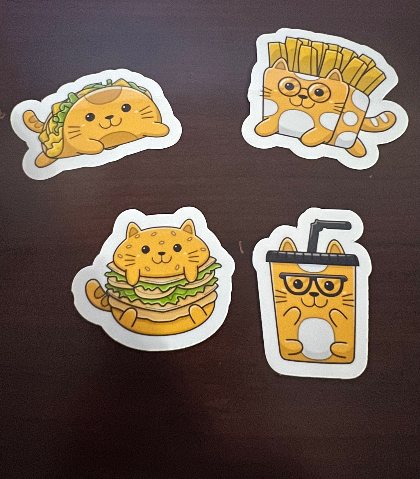 Food Cat Stickers